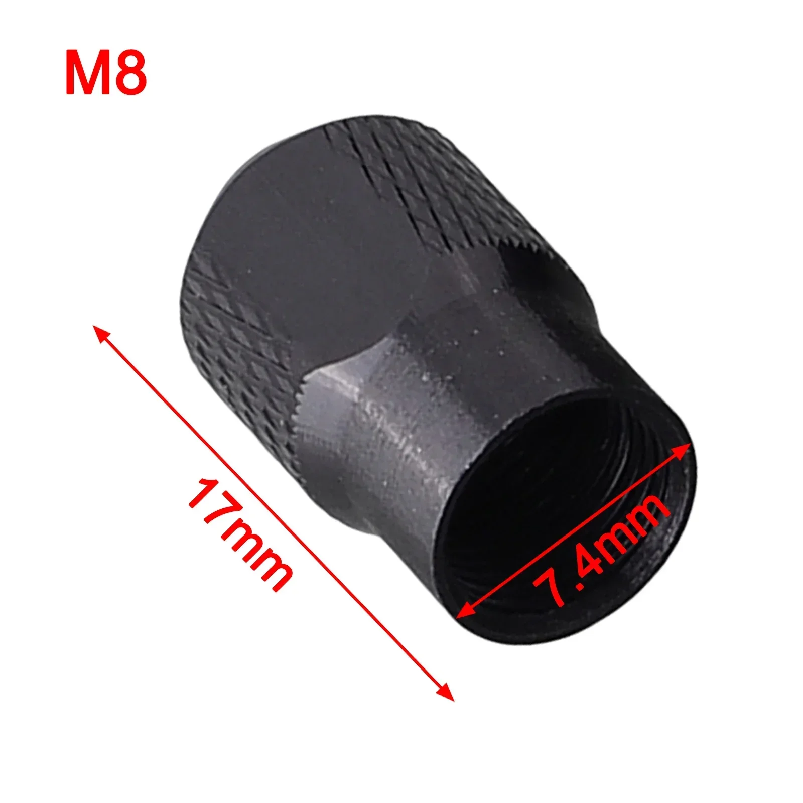 Mini Drill Chuck Nut Set For Electric Grinder 5pcs M8X0 75mm Accessories Zinc Alloy Material Long Lasting Construction