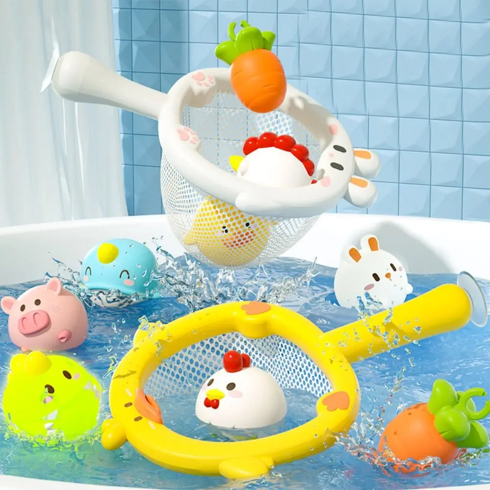 Luminous Duck LED Light Up Toys Shoot Basket Soft Rubber Cute Animals Funny Gifts Swimming Water Baby Bath Toys 0-3Y Kids Play