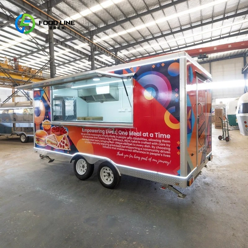 

Customized 12ft Mobile Hot Dog Cart Food Truck with CE Certificate and DOT Certificate