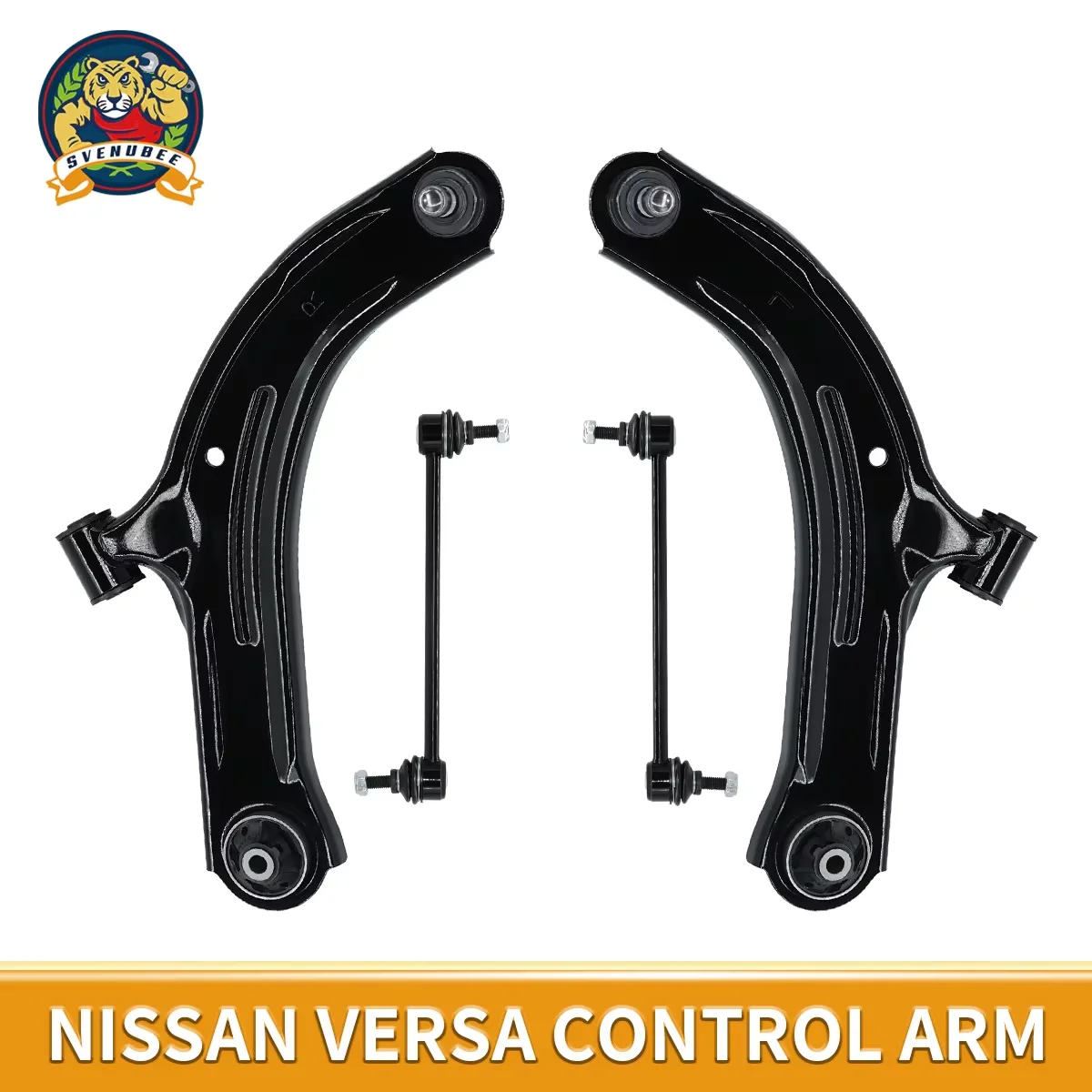 

Svenubee 4Pcs Front Control Arms Sway Bar Links Suspension Kits for Nissan Versa Nissan Cube 2007 2008 2009 2010 2011 2012 2013