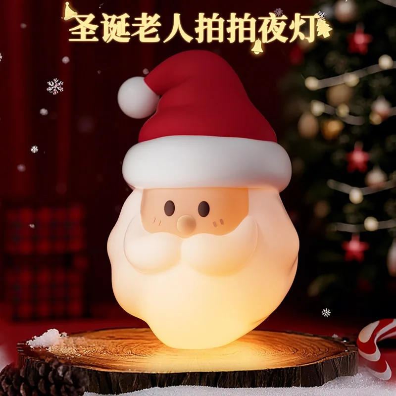 

Santa Claus Night Light USB Charging Model Bedroom Bedside Magnetic Suction Pat Light Creative Holiday Atmosphere Light Gift