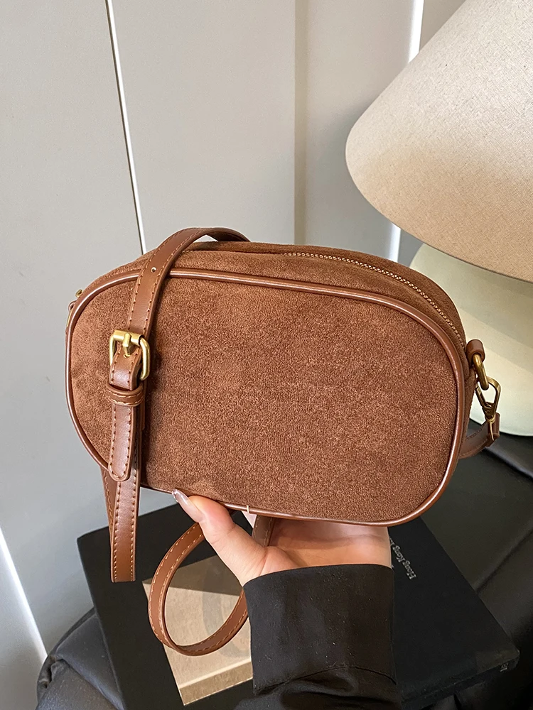 

Трендовые винтажные маленькие квадратные сумки из искусственной замши, женские высококачественные простые модные однотонные сумки-мессенджеры, женская повседневная сумка на плечо