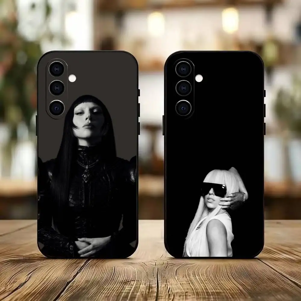 D-Talented singer Lady Gaga  Phone Case For Samsung Galaxy A73,A72,A71,A70,A53,A52,A51,Others Soft Black Cover