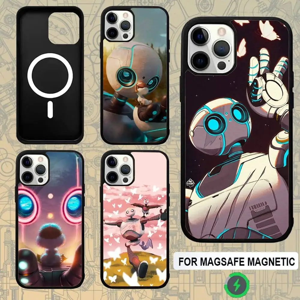 

The W-WildS R-RobotS For Magsafe Wireless Charger Case For iPhone 15,16,17,13,14,11,12,Pro,Max,Plus,E,Air,Mini Cover