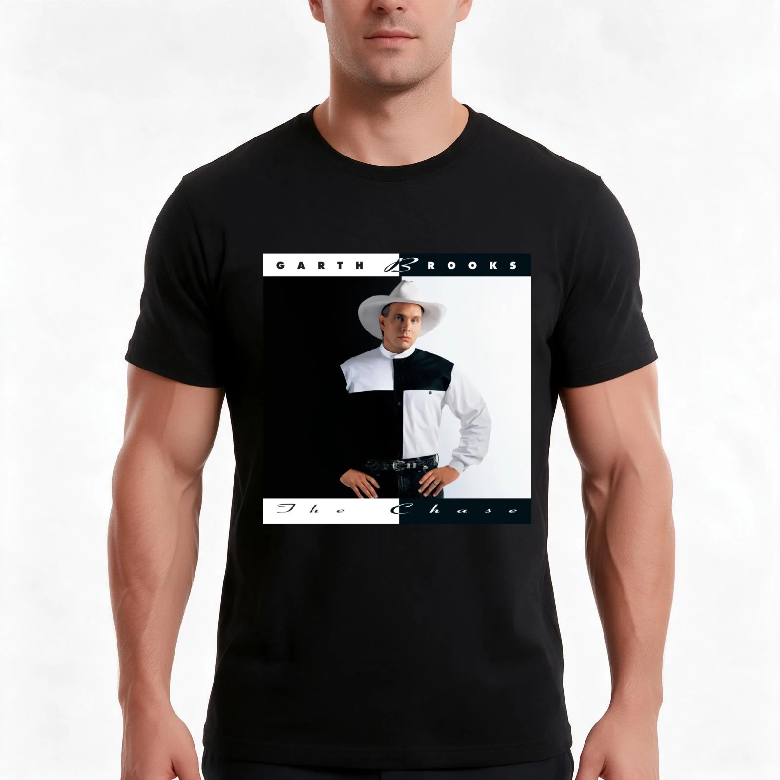 Garth Brooks The chase T-Shirt Summer Casual Cotton Tee Oversized Streetwear Tops Vintage Graphic Print Unisex Men Women