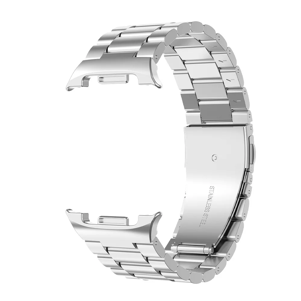สายสแตนเลสสำหรับซัมซุงกาแล็กซี่วอทช์ 8 44 มม.40 มม.อัลตร้า 2 สร้อยข้อมือโลหะไม่มีช่องว่างกาแล็กซี่อัลตร้า 8 คลาสสิก