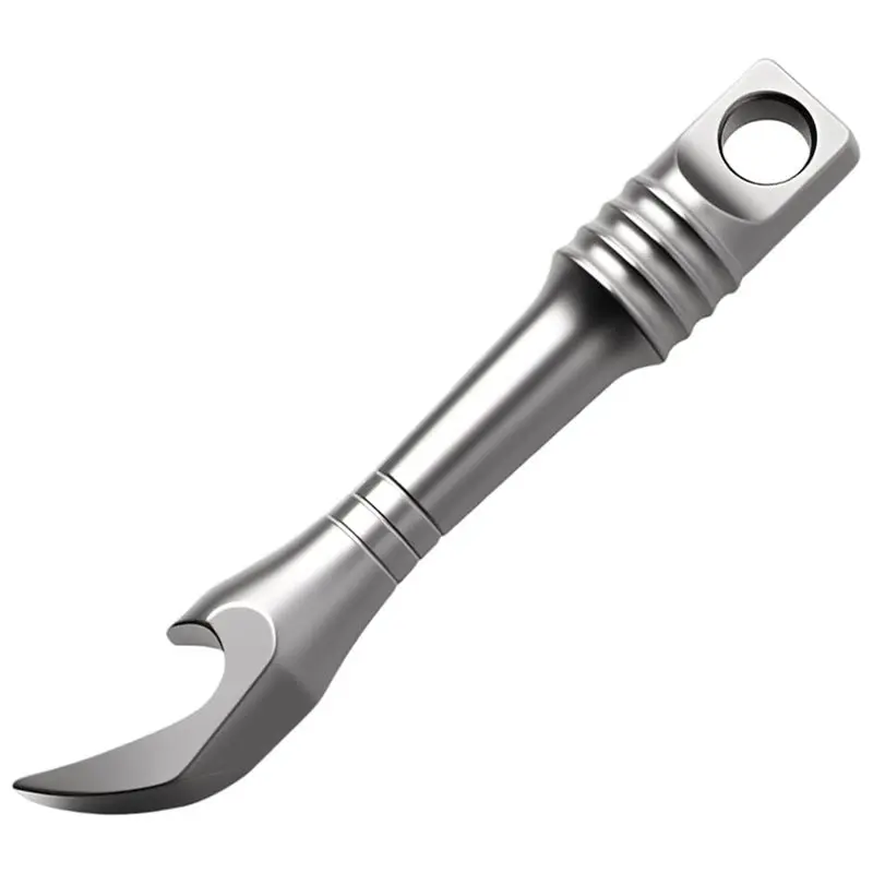 

Многофункциональный инструмент ABVJ-Titanium Pry Bar, карманный инструмент с отверстием для ключа, компактный рычажный инструмент для открывания бутылок и снятия наклеек.