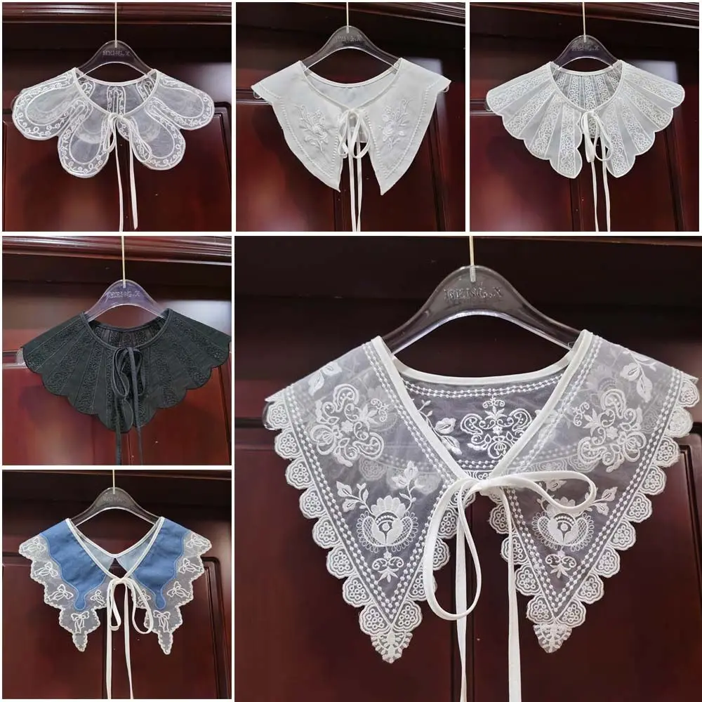 Detachable Lace Wraps Detachable Shirt False Collar Sunscreen Mini Cape Fake Collar Doll Fake Collar Women Shawl