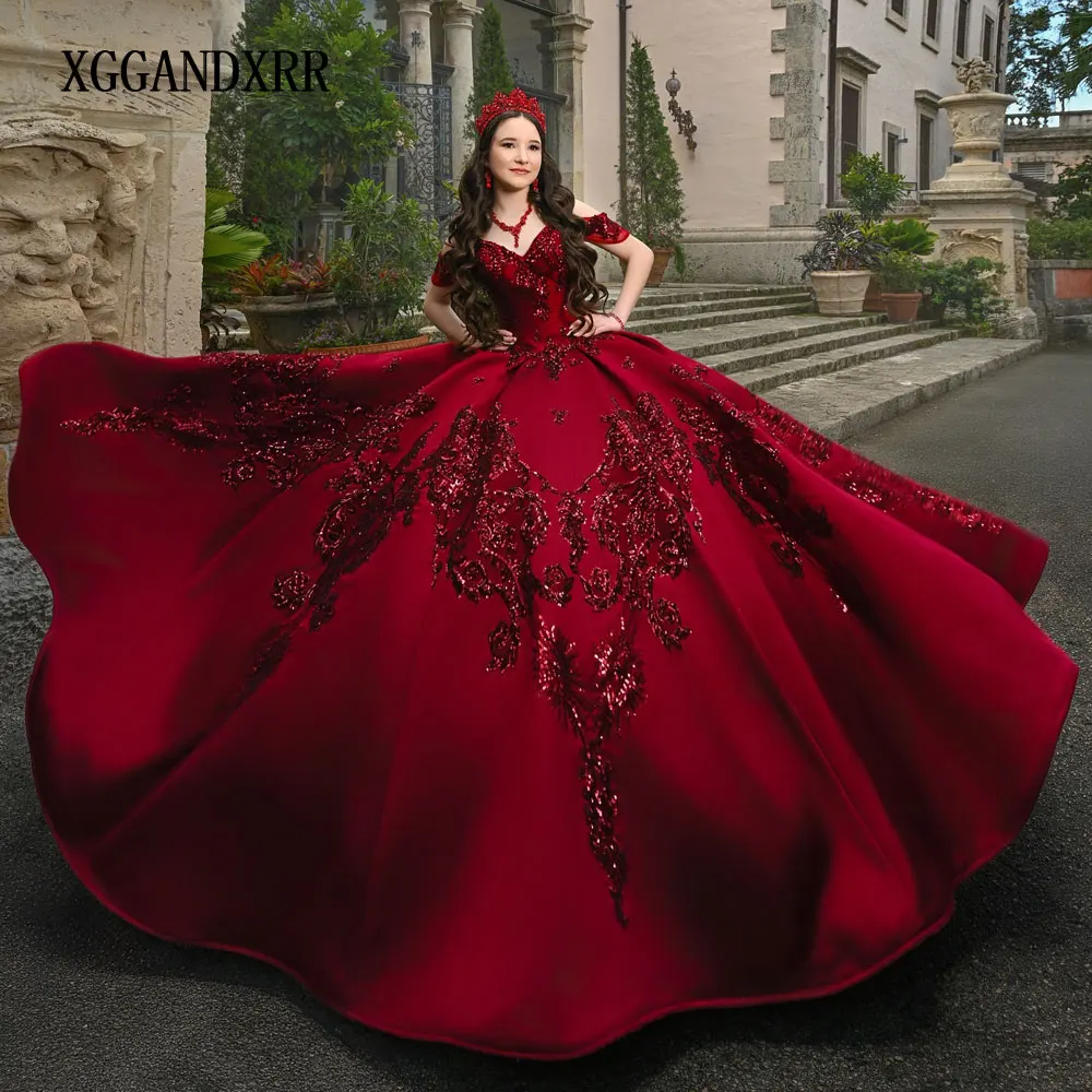 Customizd Burgundy Quinceanera Dresses 2026 Sweetheart Pleat Birthday Party Princess Sweet 16 Gown Pageant Vestidos De 15 Años