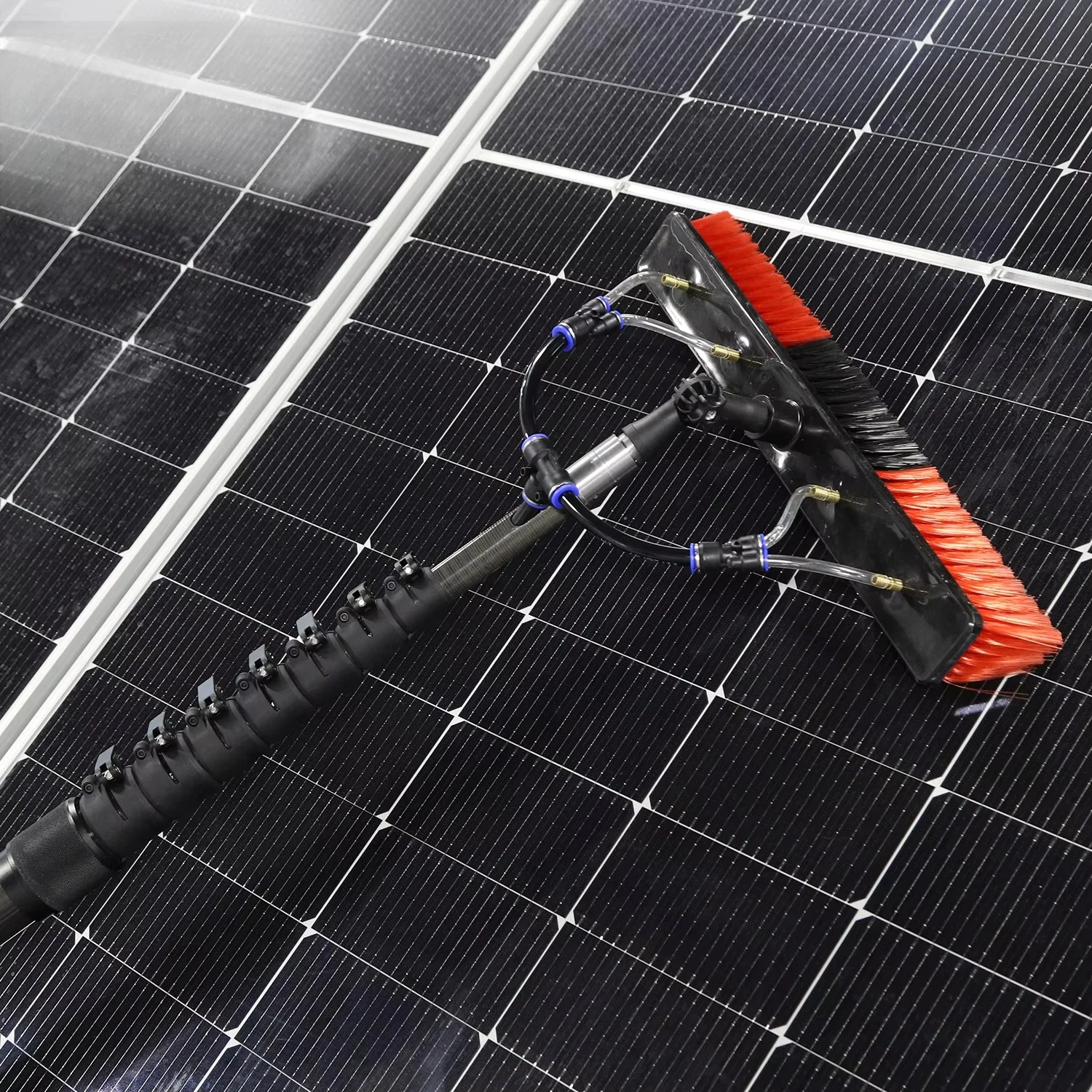 

12 м 15 м 18,3 м щетка для чистки солнечных панелей 12 м 15 м стержень из углеродного волокна комплексный набор для чистки солнечных панелей