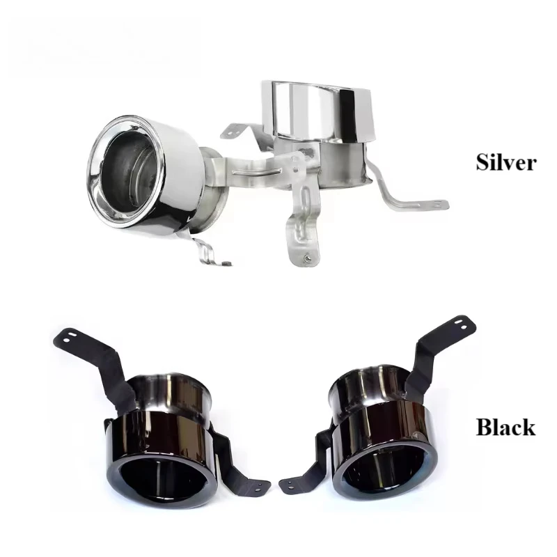 

Car Exhaust Tips For 2016+ Stelvio SUV 304 Stainless Steel Silver Black Round Nozzle Muffler Tips OEM