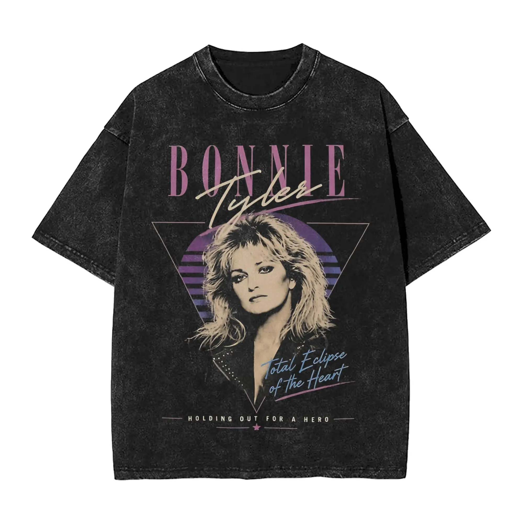 rip Bonnie Tyler  1951 2026 T Shirt Hip Hop Washed Cotton Harajuku T-Shirt  Casual Men Women Streetwear Graphic Tees