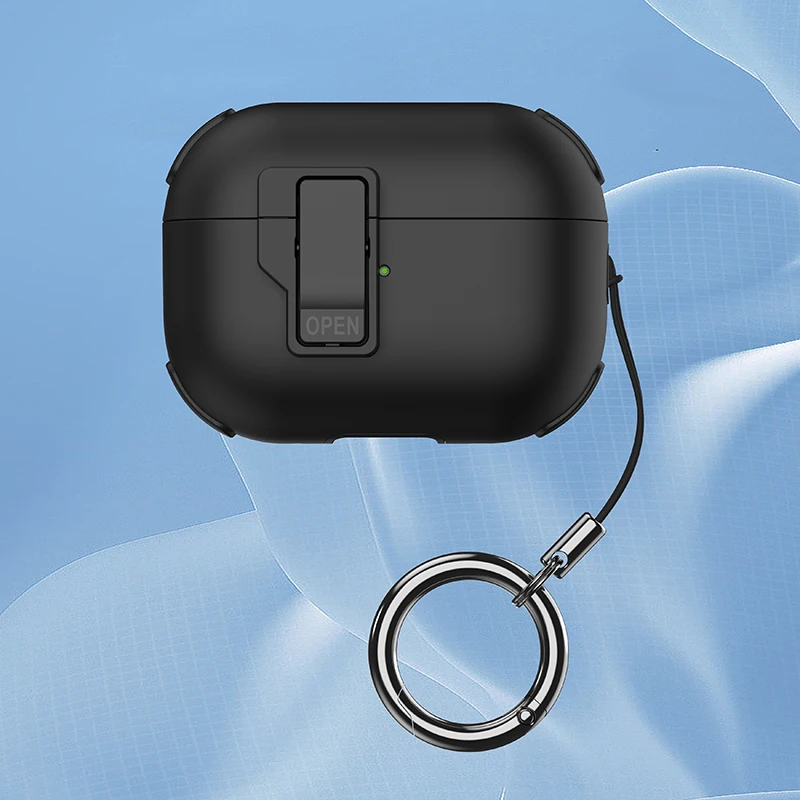 Locking Function Protective Case Case with Ring for Apple AirPods 2 Gen 3 Generation Cover for AirPods Pro 1st 2nd for Air Pods
