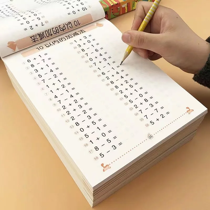 

Within 10/50/100 Addition And Subtraction Kids Children Kindergarten Early Education Exercise Book for Mathematics Math Addition