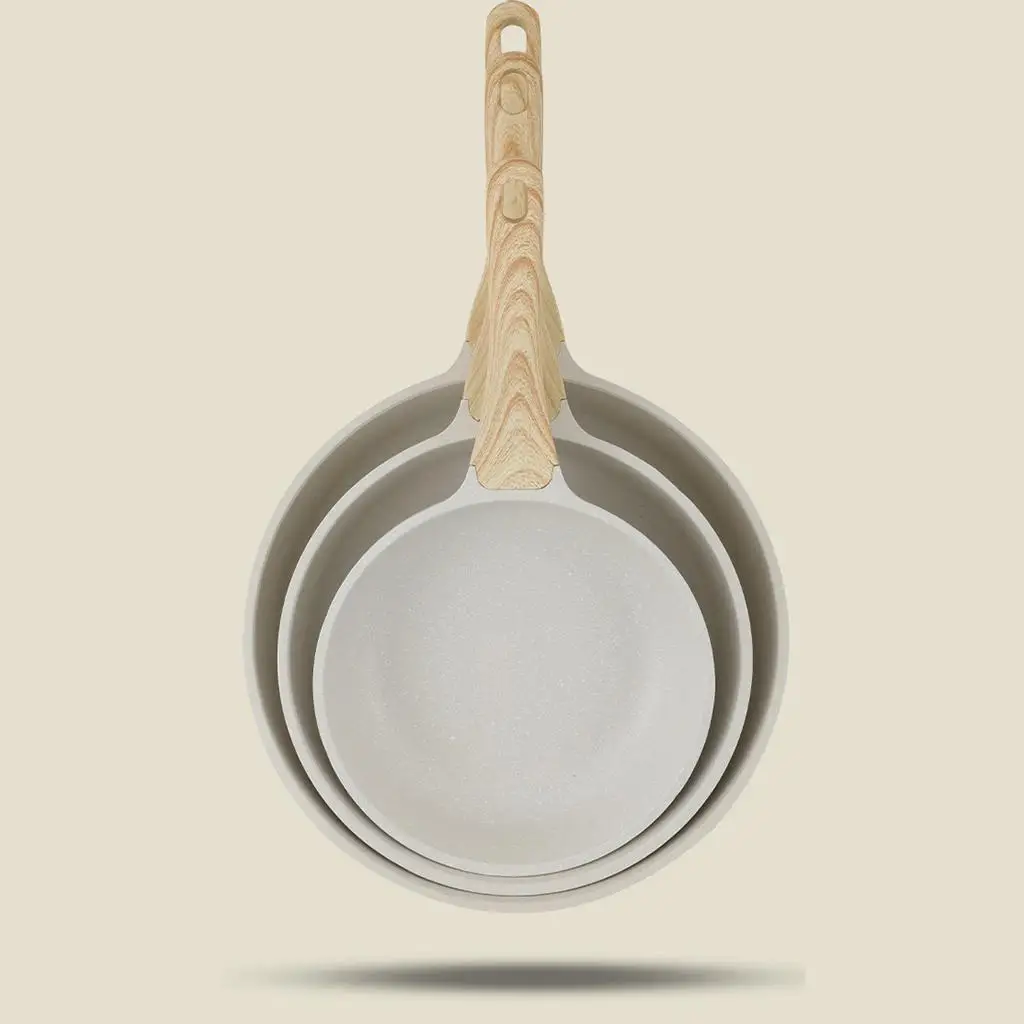  Frying Pan, with Handle Granite Coating Omelette Pan Skillet Frypan for Kitchen