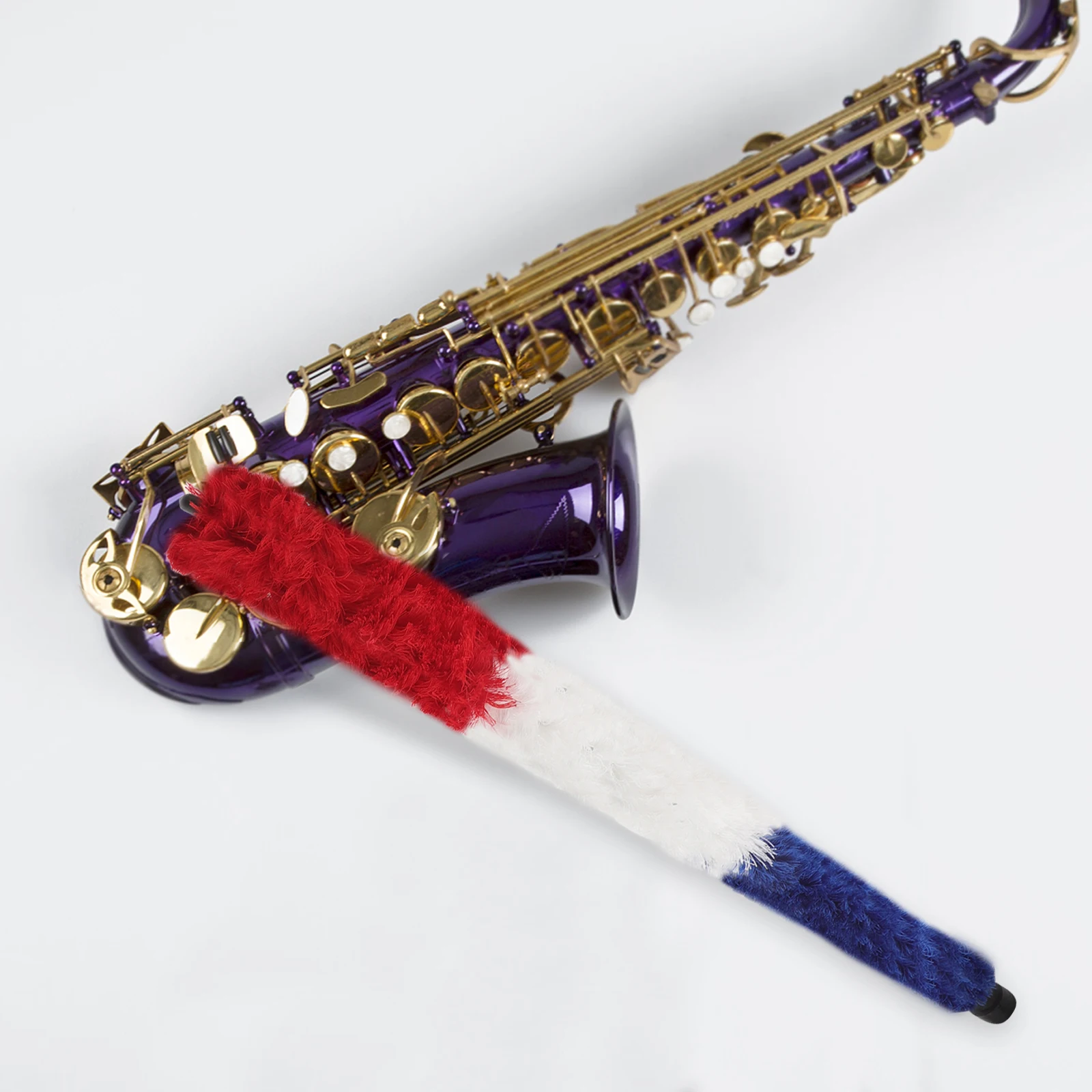 

Saxophone Cleaning Strips Alto Cleaner Wipe Cloth Pad Saver Hair Tool Oboe Brushes
