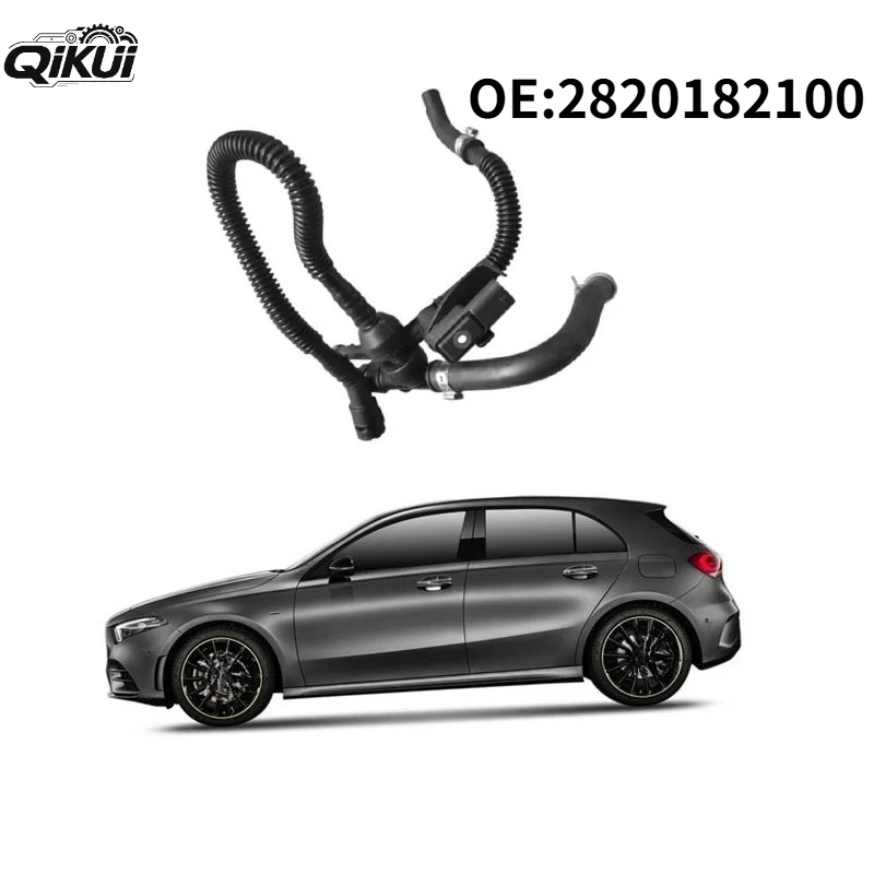 QIKUI 2820182100 Camshaft Position Sensor & 4Pcs Camshaft Adjuster Magnet Solenoid Kit Compatible with Mercedes-Benz C230 C250