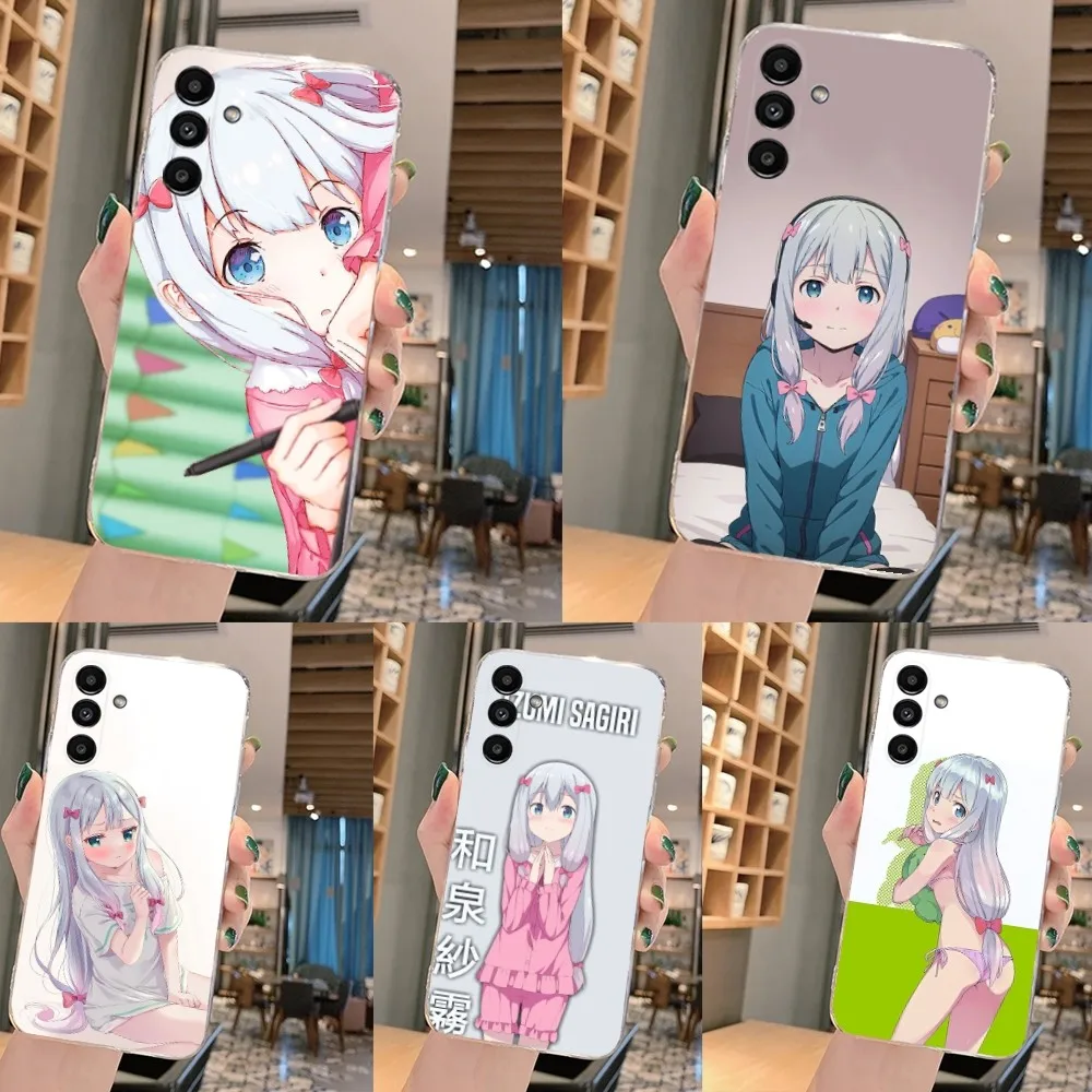 Izumi Sagiri Phone Case For Samsung Galaxy A71,70,52,51,40,31,A50,30S,21S,Note20ultra Transparent Cover