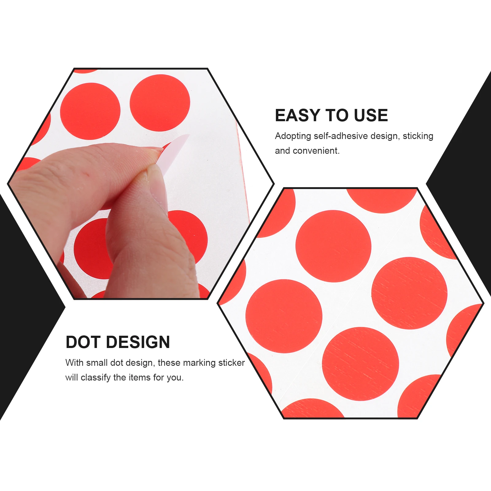 

Colorful Round Stickers 18 Sheets Self Adhesive Marking Labels Practical Classification Daily Home Storage Small Dot Design