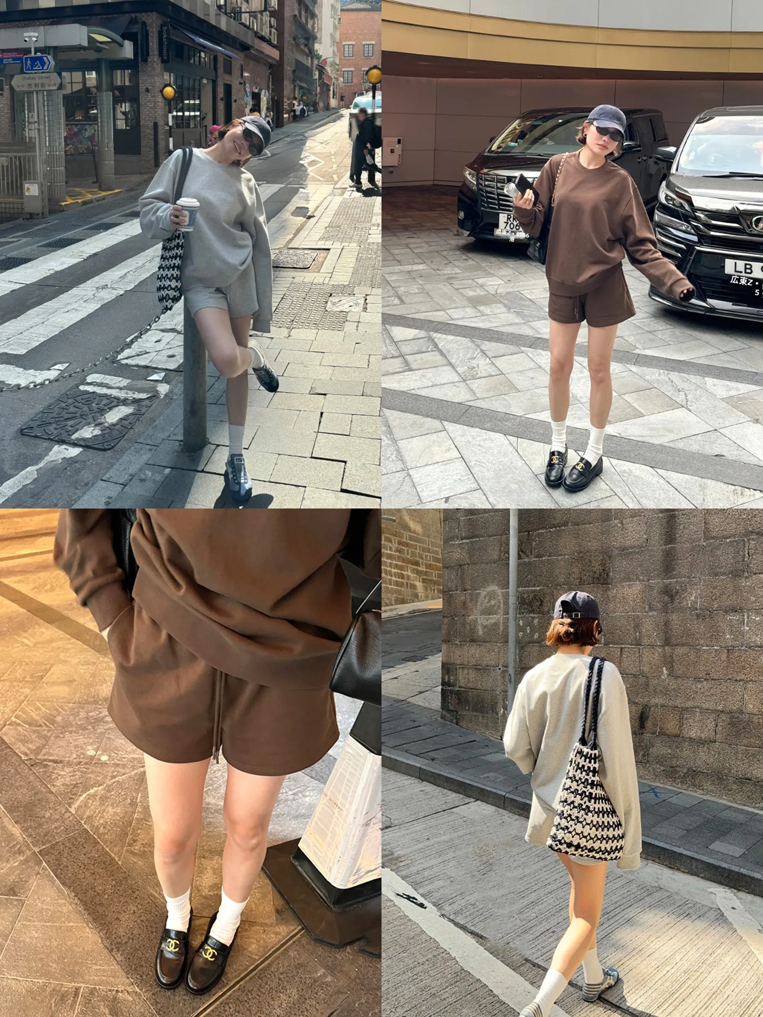 

Spring Early Loose Casual Women's Set Yangle New 2026 Korean Style Combed Cotton Sweatshirt Wide Leg Shorts Breathable