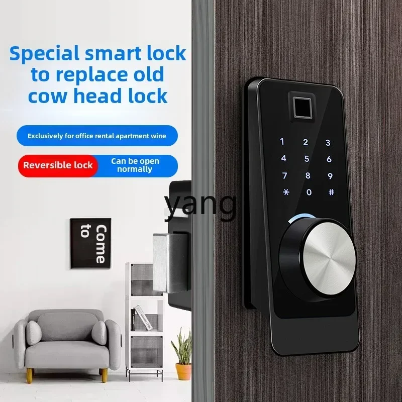 LTT قفل بصمة الإصبع APP بلوتوث كلمة المرور الإلكترونية الخارجية قفل الباب المساعد للباب المضاد للسرقة #3