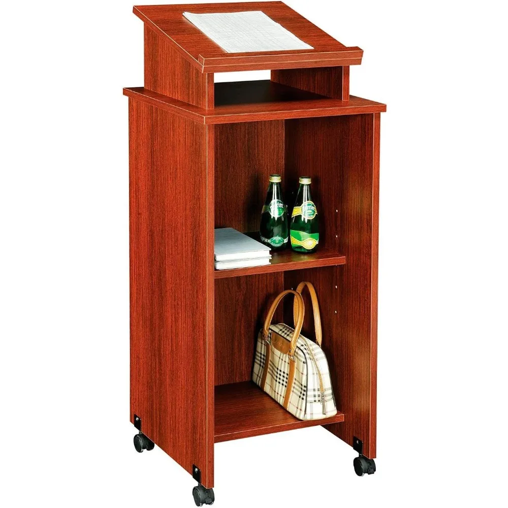 

Mobile Lectern, Mahogany, 18" W x 18" D x 44" H