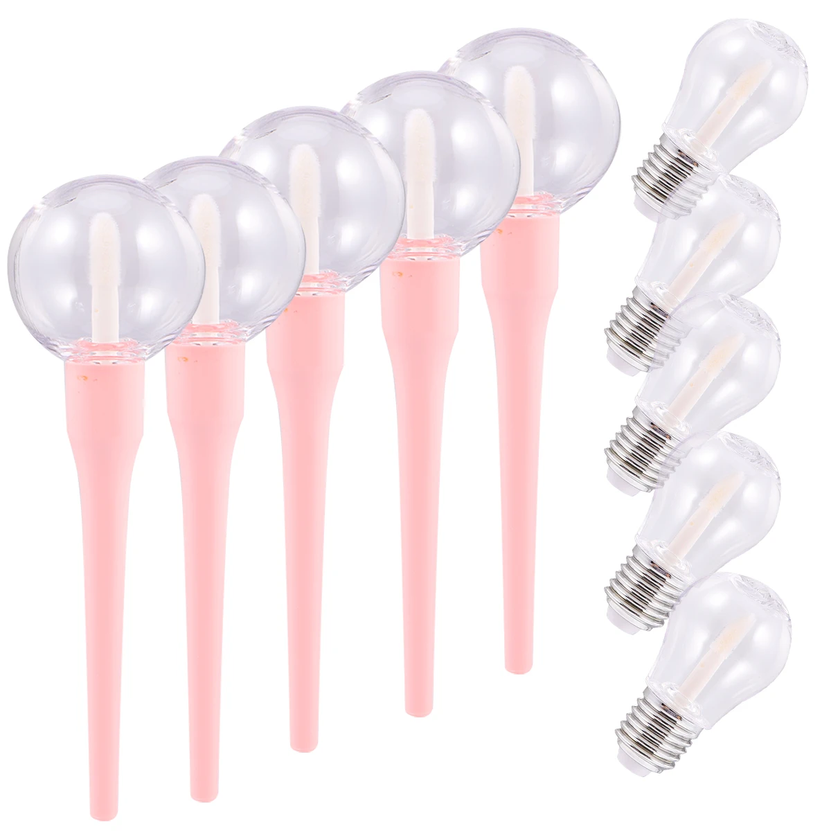 

10pcs Lip Gloss Bottle Lip Gloss Tubes Refillable Plastic Containers for DIY Liquid Lipstick Travel Size Portable