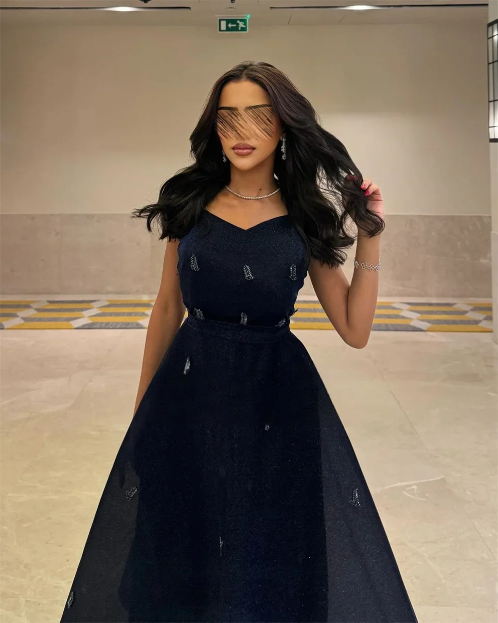 Customized Prom Gown Formal Saudi Arabia Strapless A-line Ankle Length Skirts Tulle Sleeveless Bespoke Occasion Dresses Evening