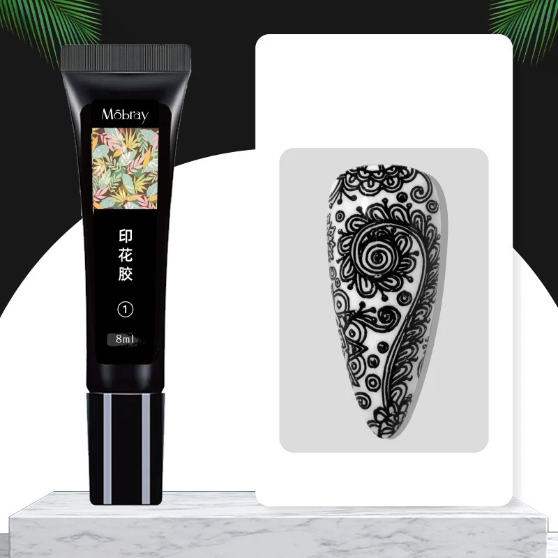 Colorful Nail Art Polish Stamping Polish Nail Art Steel Plate Printing Special Gel Transfer Phototherapy Nail Polish Gel Paints