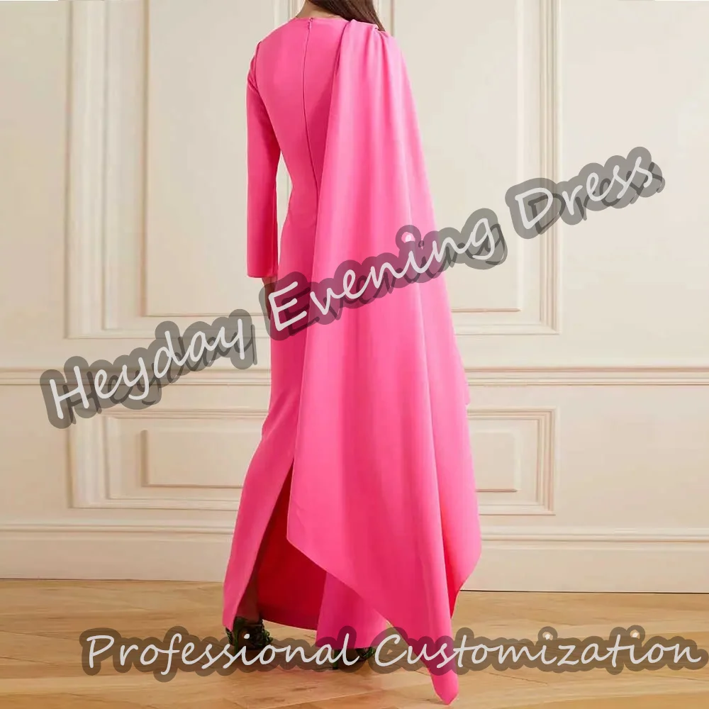 Heyday-Robe de Rhdroite à manches longues pour femmes, encolure dégagée de la présidence, longueur de rinçage en pansement, robe de soirée élégante, Arabie saoudite, 2024