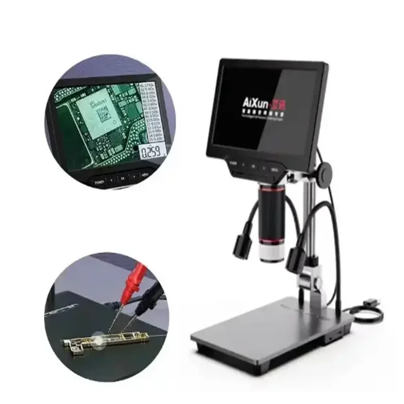 Aixun DM21 7 Inch HD Digital Microscope With Lcd Screen Microscope Trinocular for Mobile Repair BGA Mobile Phone Motherboard