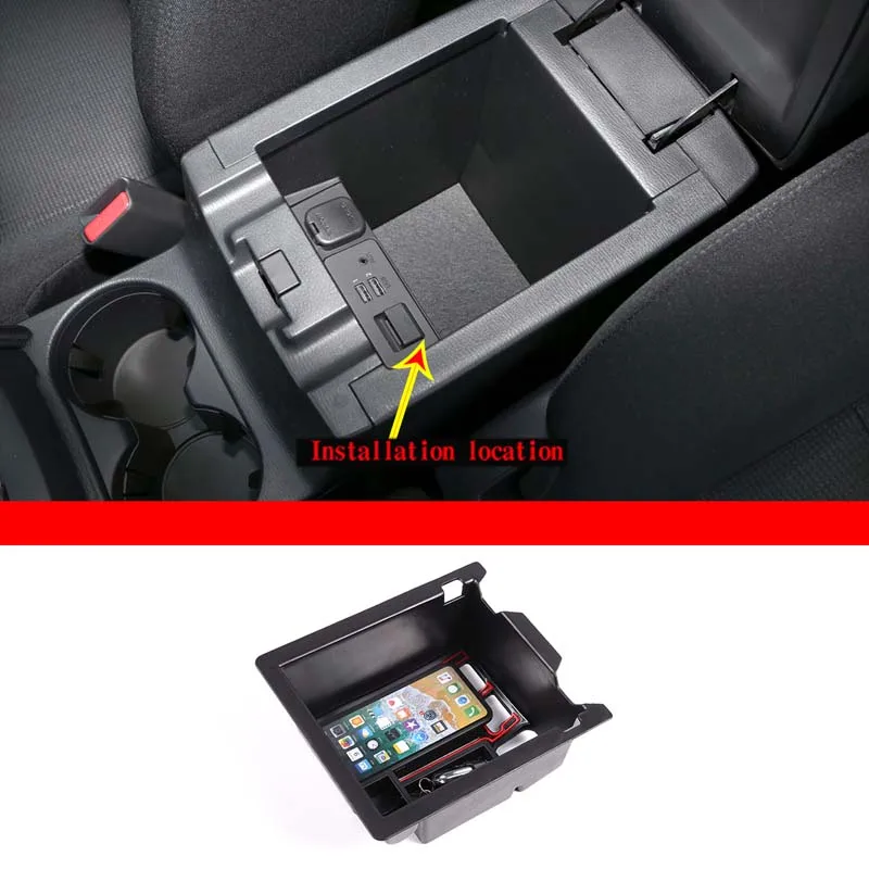 

For 2017-2022 Mazda CX-5 ABS black car center armrest box multifunctional storage box organizer box car interior accessories