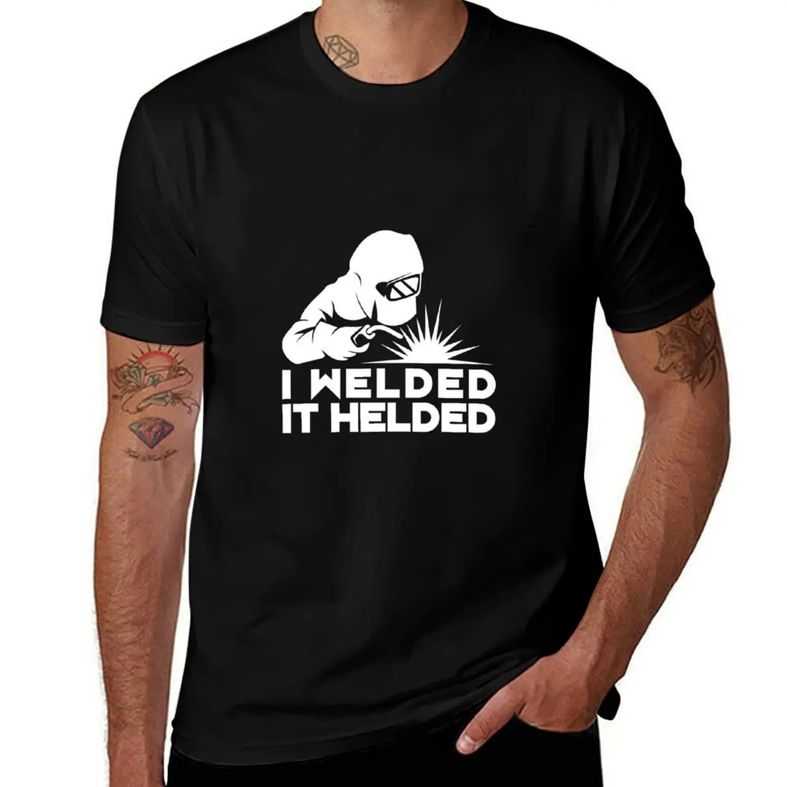 I Welded It Helded T-Shirt Plus Size Street Style Tee