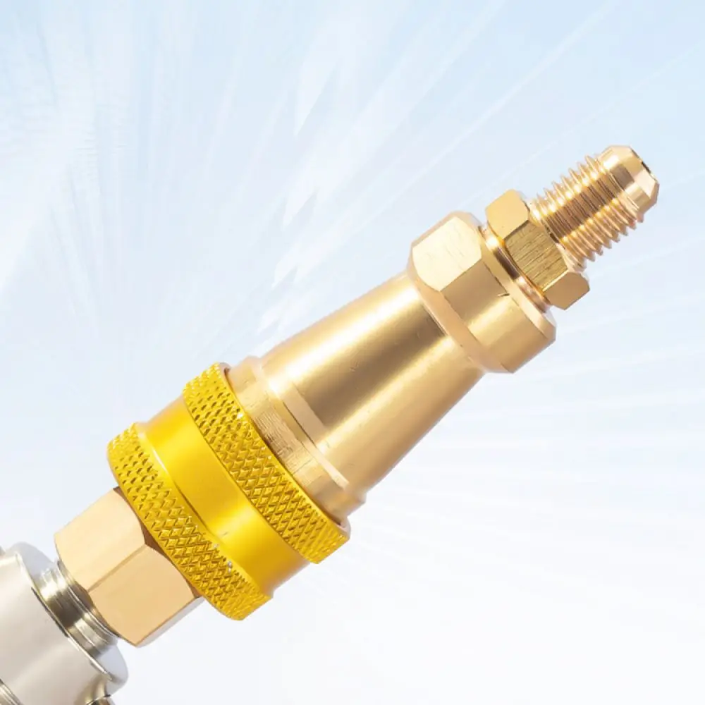 HVAC Refrigerant Charging Copper Quick Connector For For Mulinyu Fridge Air Conditioning Pipe Maintenance Utility Tool