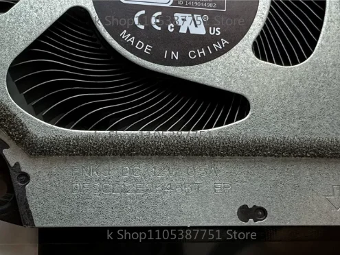 kk+FOR Laptop CPU Cooling Fan DC12V 0.5A 4-Pin for Acer Predator Helios 300 PH317-55 N20C11 DFSCL12E06486T A+=