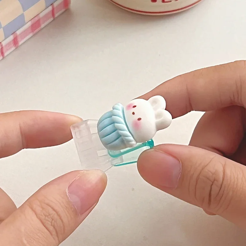 Kawaii Cartoon Push Paper Clips Multi Functional Corner Clip Test Paper Folder Classification Clamps Student Korean Stationery