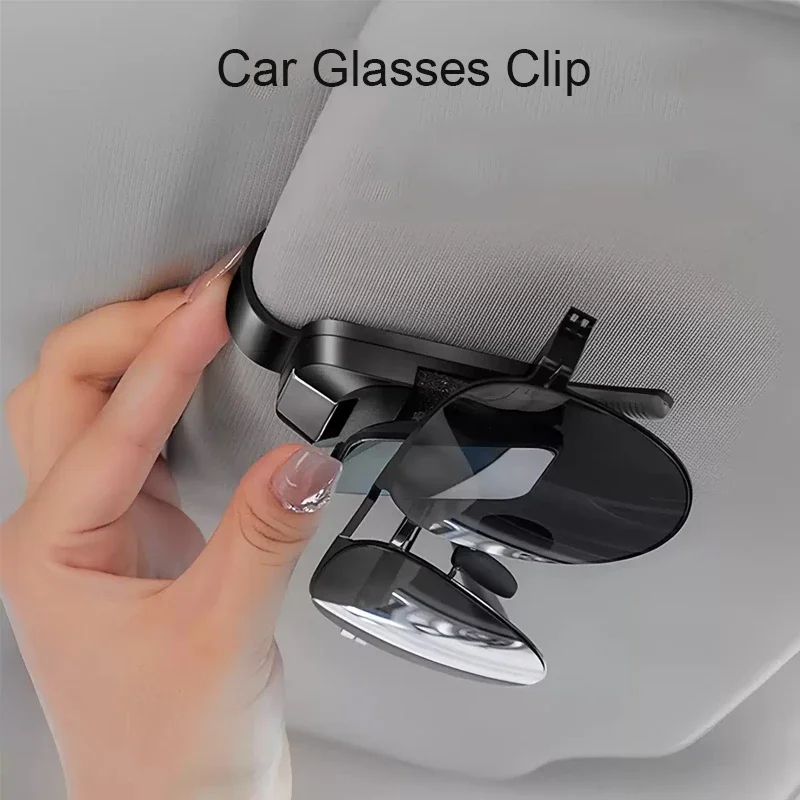 

Car Sunglasses Holder Sun Visor Sunglasses Clip ABS Glasses Case Press Mount Ticket Card Eyeglasses Clip Auto Accessories