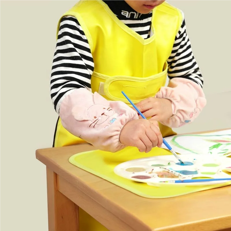 Tablier imperméable Montessori Life pour enfants, matériaux pratiques, manteau en cuir, peinture spanArt, accessoires d'artisanat, maternelle