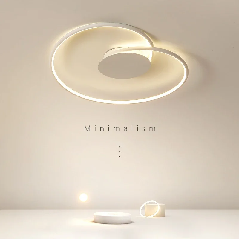 

Modern Minimalist Ceiling Lamp Line Design bedroom Black White Living room lights Home interior decor ceiling light fixtures