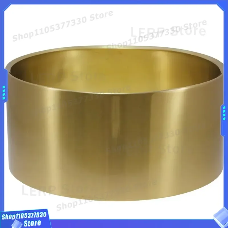 14x5.5 Inch Brass Snare Drum Shell Housing Replacement Part for DIY Drum Kit Building Professional Percussion Instrument Body