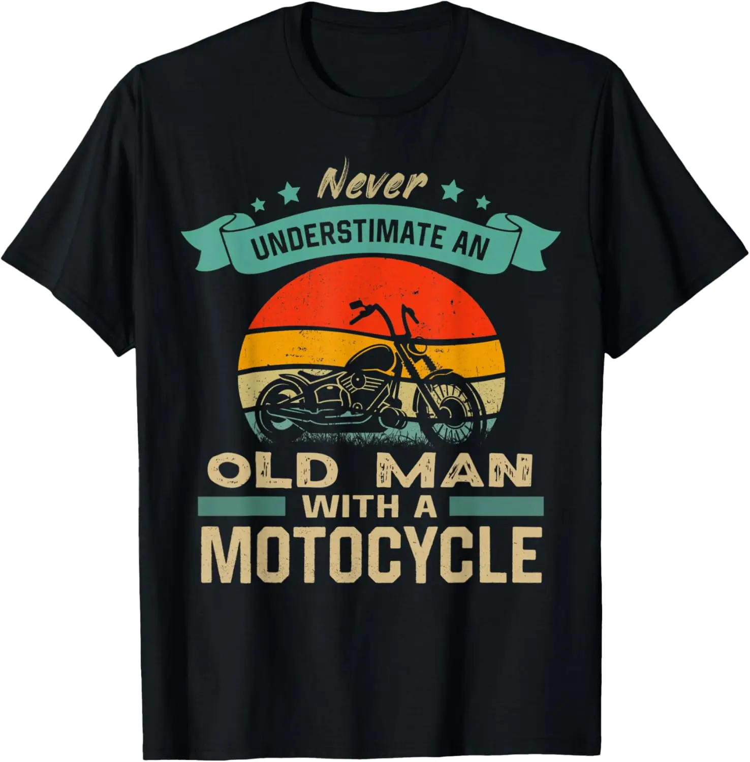 

Never Underestimate An Old Man With A Motorcycle indian T-Shirt