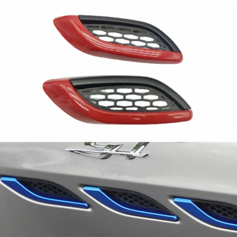 

Exterior Left Right Side Red Blue Body Fender Air Inlet Grille Trim For Maserati Ghibli Levante Quattroporte 2014-2022