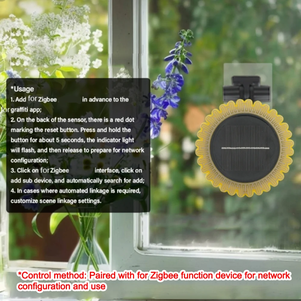 Tuyas Smart 2 In 1 Zigbees Wireless Light And Rain Sensor Battery Powered Rain Sensor Solar Charging Real Time Rain Detector