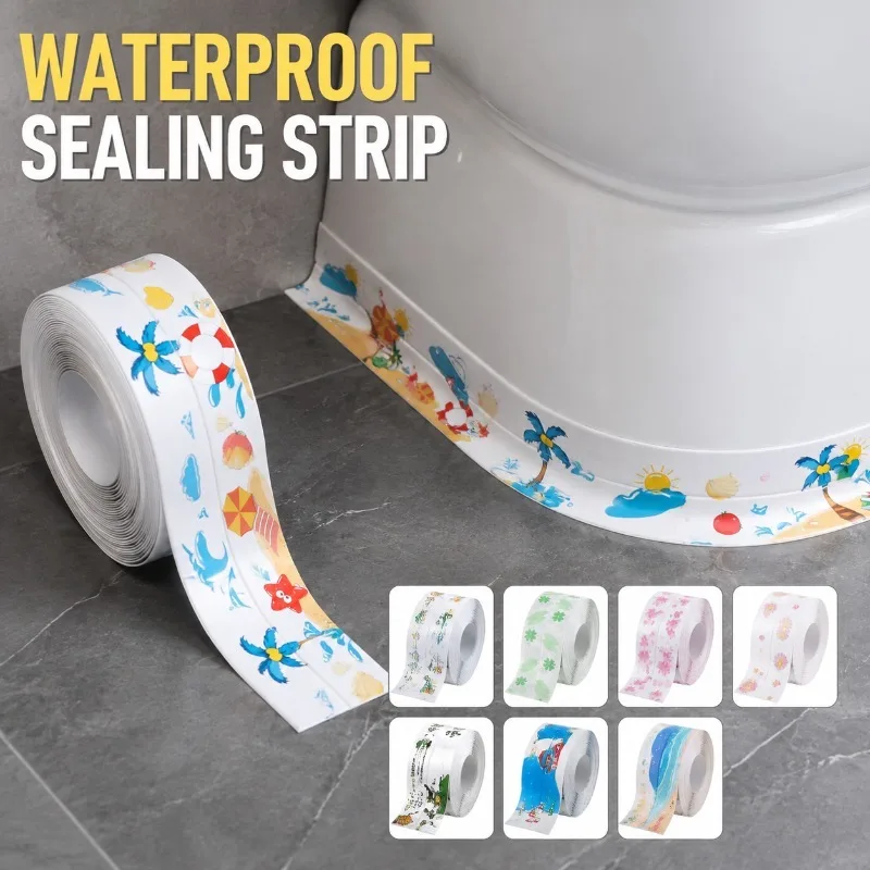 Self Adhesive Sealing Strip Waterproof Mold Proof Caulk Tape for Toilet Kitchen Sink Edge Decorative Trim