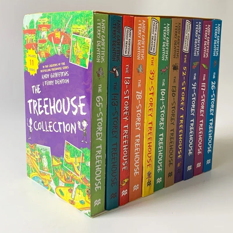 

English story books Little Kid’s Treehouse Adventures 12 volumes Crazy Treehouse Adventures children’s story picture book