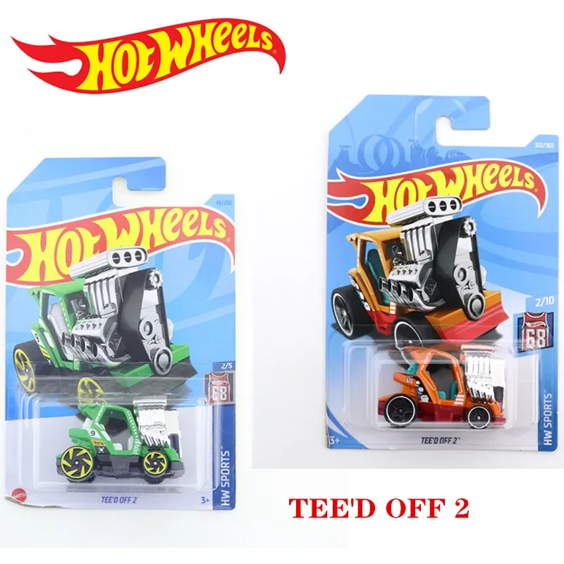 2023-43 Original Hot Wheels TEE'D OFF 2 Mini Alloy Coupe 1/64 Metal Diecast Model Car Kids Toys Gift