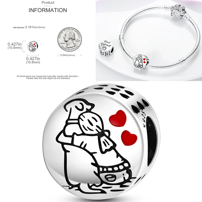 2026 Neuer 925 Sterling Silber Schleifen-Charm Herz Keltischer Knoten Perlen-Anhänger Passend für Europäische Armbänder DIY Damen Schmuck Geschenk – Detail 14