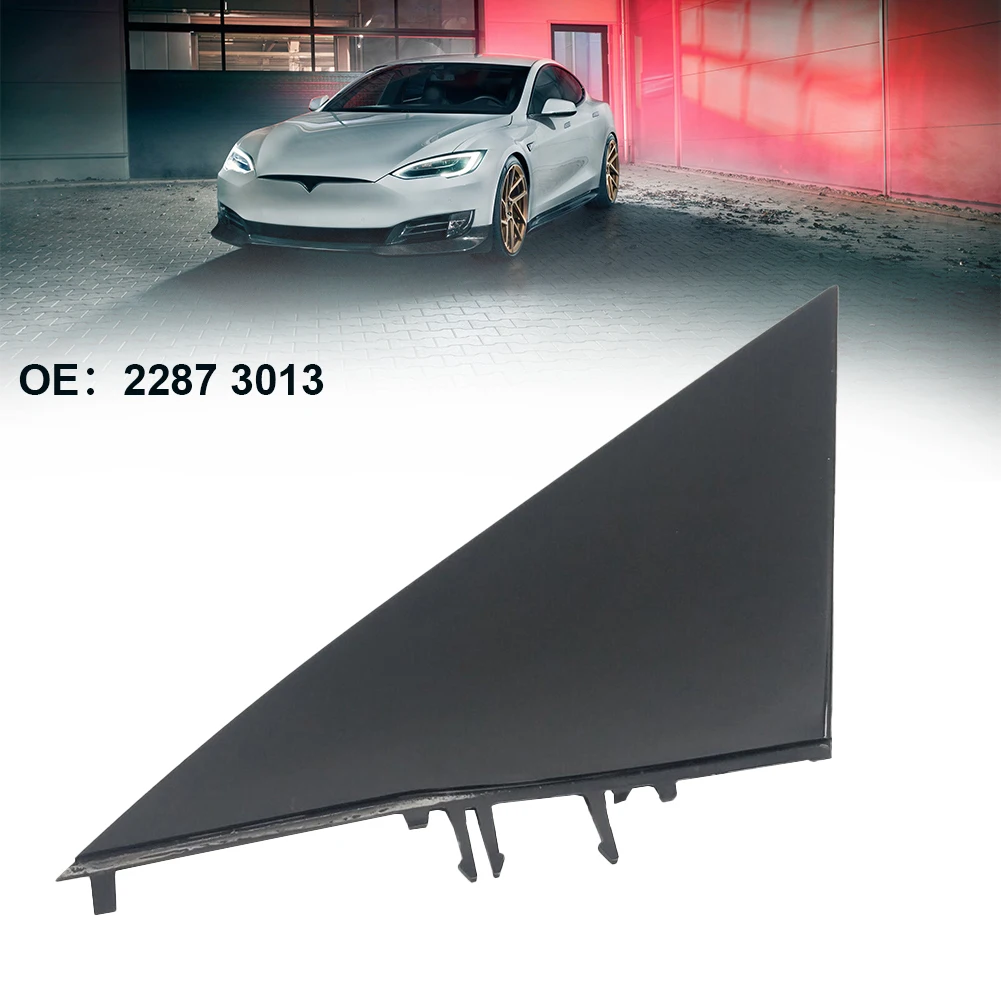 

1pc Triangular Plate Interior Accessories 22873013 ABS For Rearview Mirror Gloss Black High Quality Triangle Triangular Plate