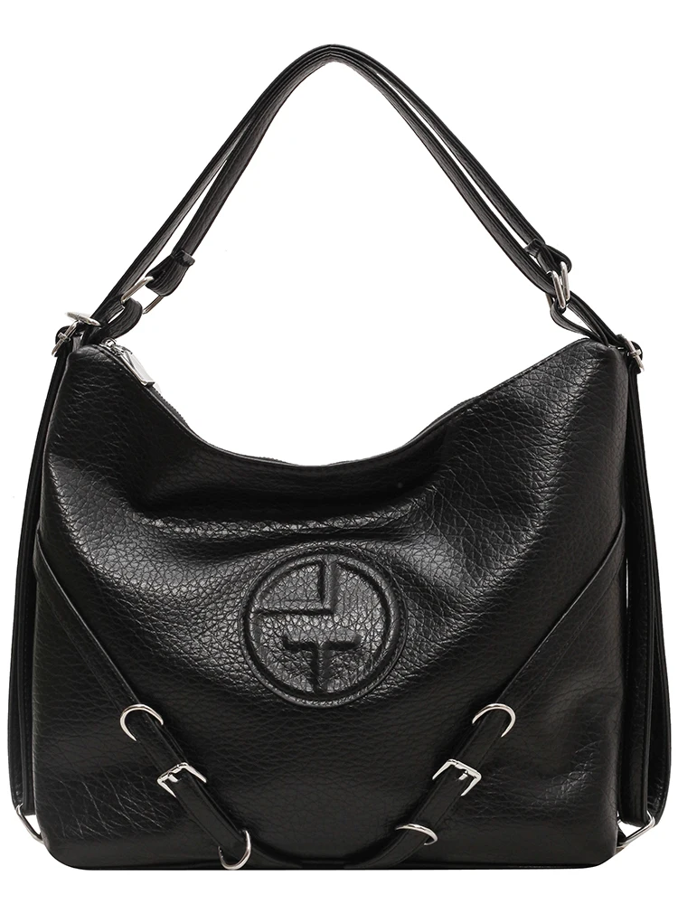 Imagem -05 - Bolsa Retrô de Grande Capacidade Feminina Bolsa Crossbody Popular Bolsa de Balde de Ombro Elegante Outono e Inverno 2023 Nova