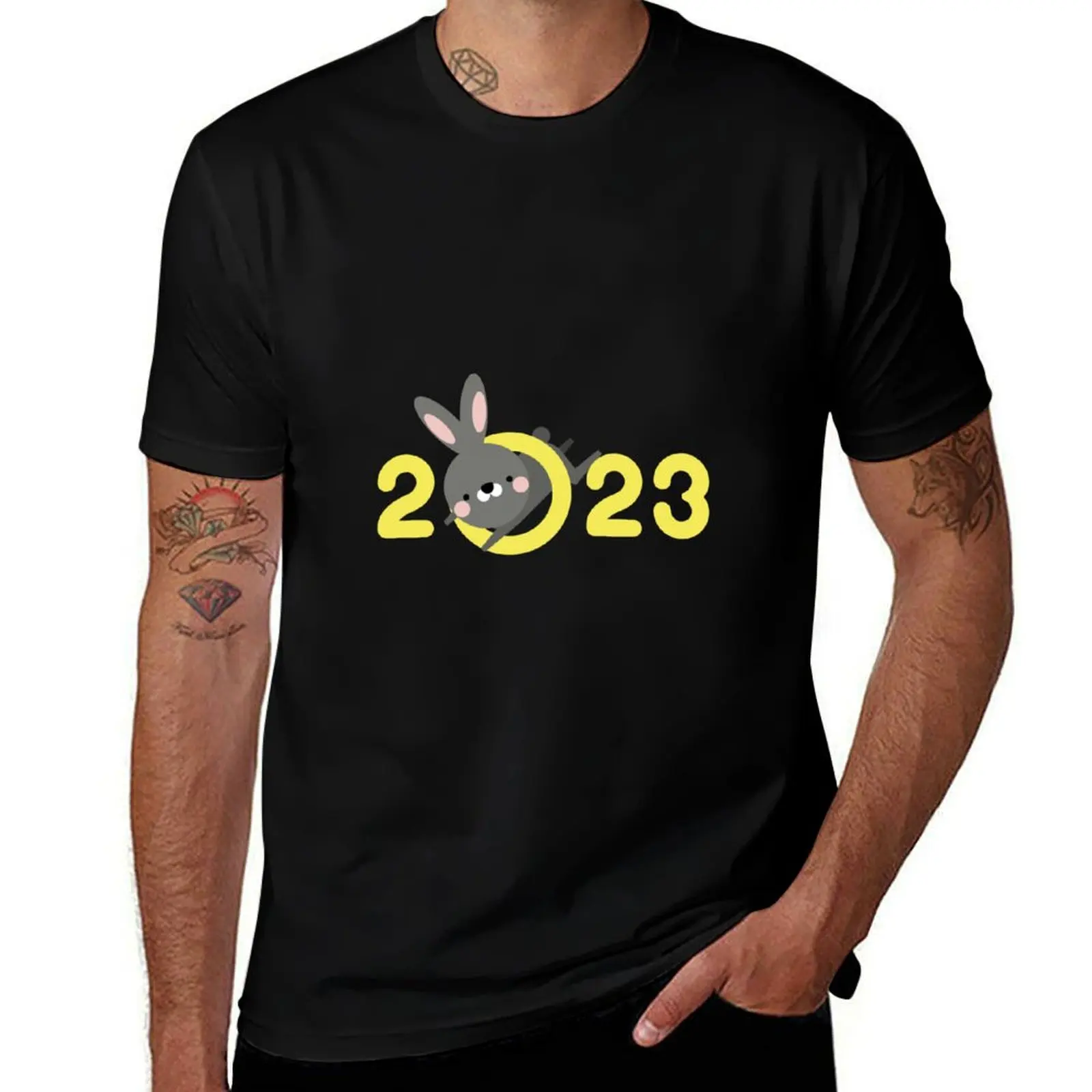 Bunny high shirt t white New cotton t shirts man quality t for shirts Year man 2023 cotton T-Shirt T-Shirt pack